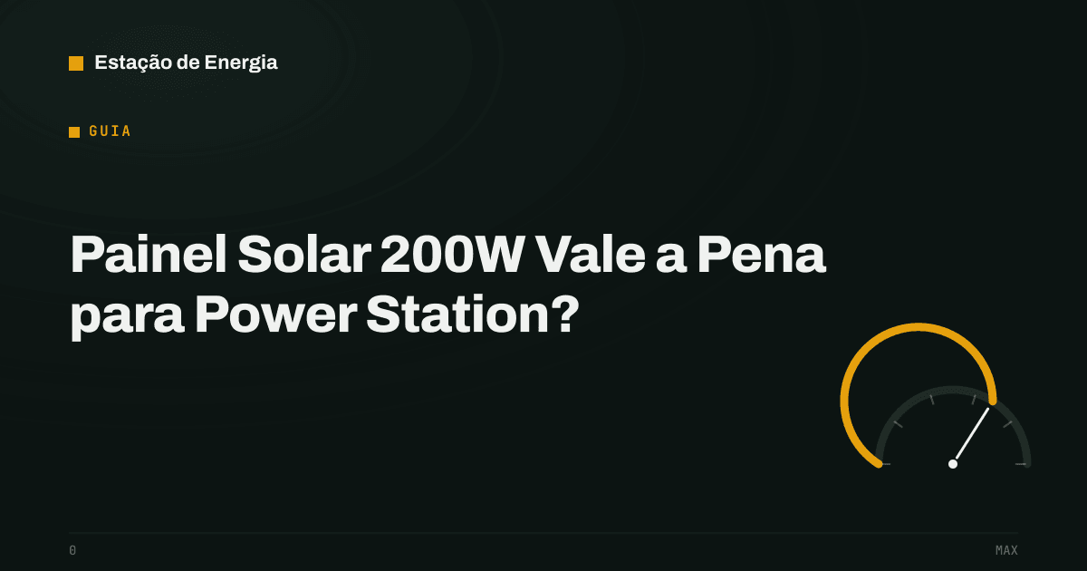 Capa do guia painel solar 200W vale a pena para power station